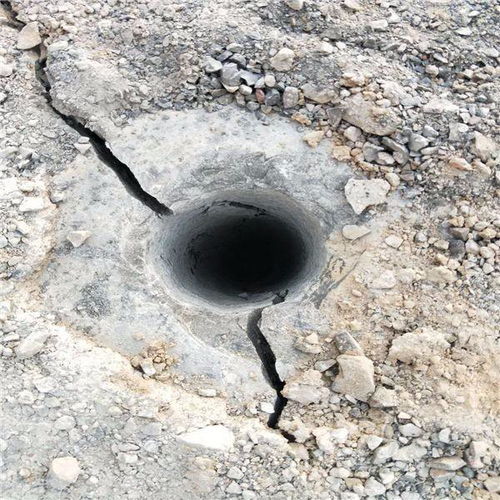 城建不讓放炮怎么拆除硬石頭井下開采 靈武